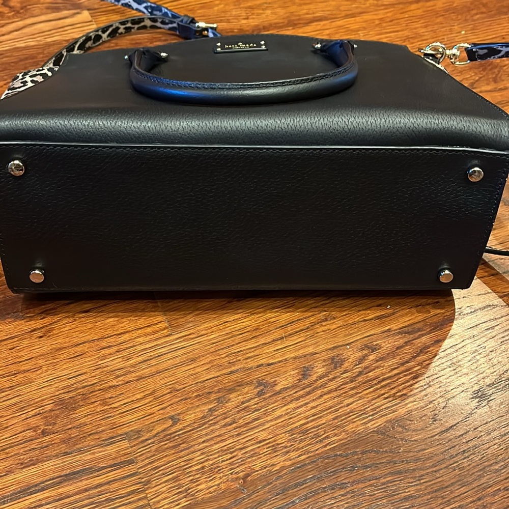 Kate Spade Gove Street LeslieBlack Leopard Print Satchel Crossbody Handbag. NWT - Picture 4 of 5
